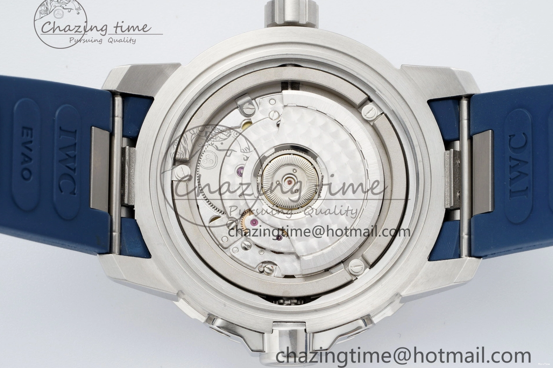 MIROTIME 0501 WellDesigned Aquatimer Automatic SS RSF 1:1 Best Edition Blue Dial on Blue Rubber Strap A 7057